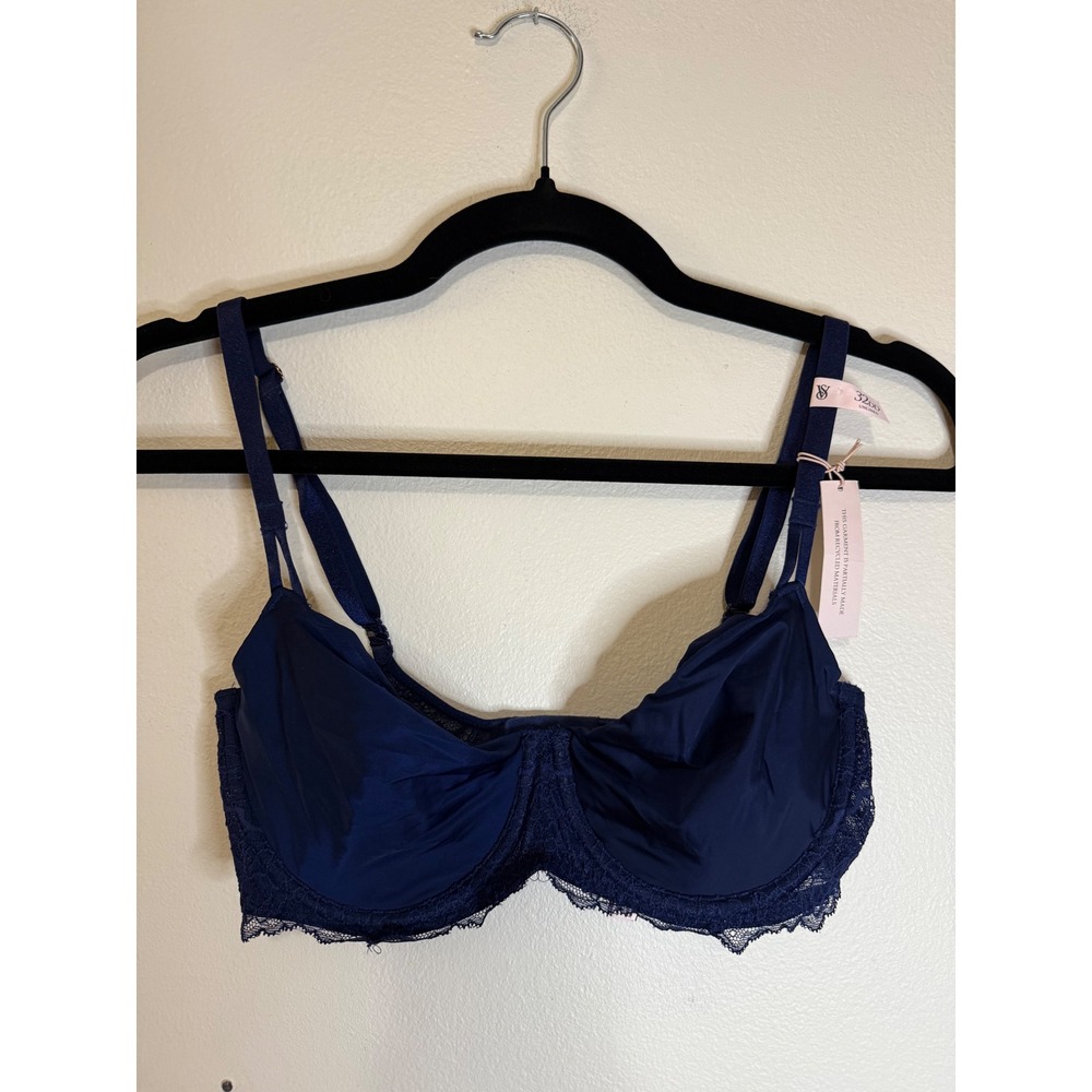 Victoria's‎ Secret Dream Angels Push-Up No Padding Navy 32DD NWT